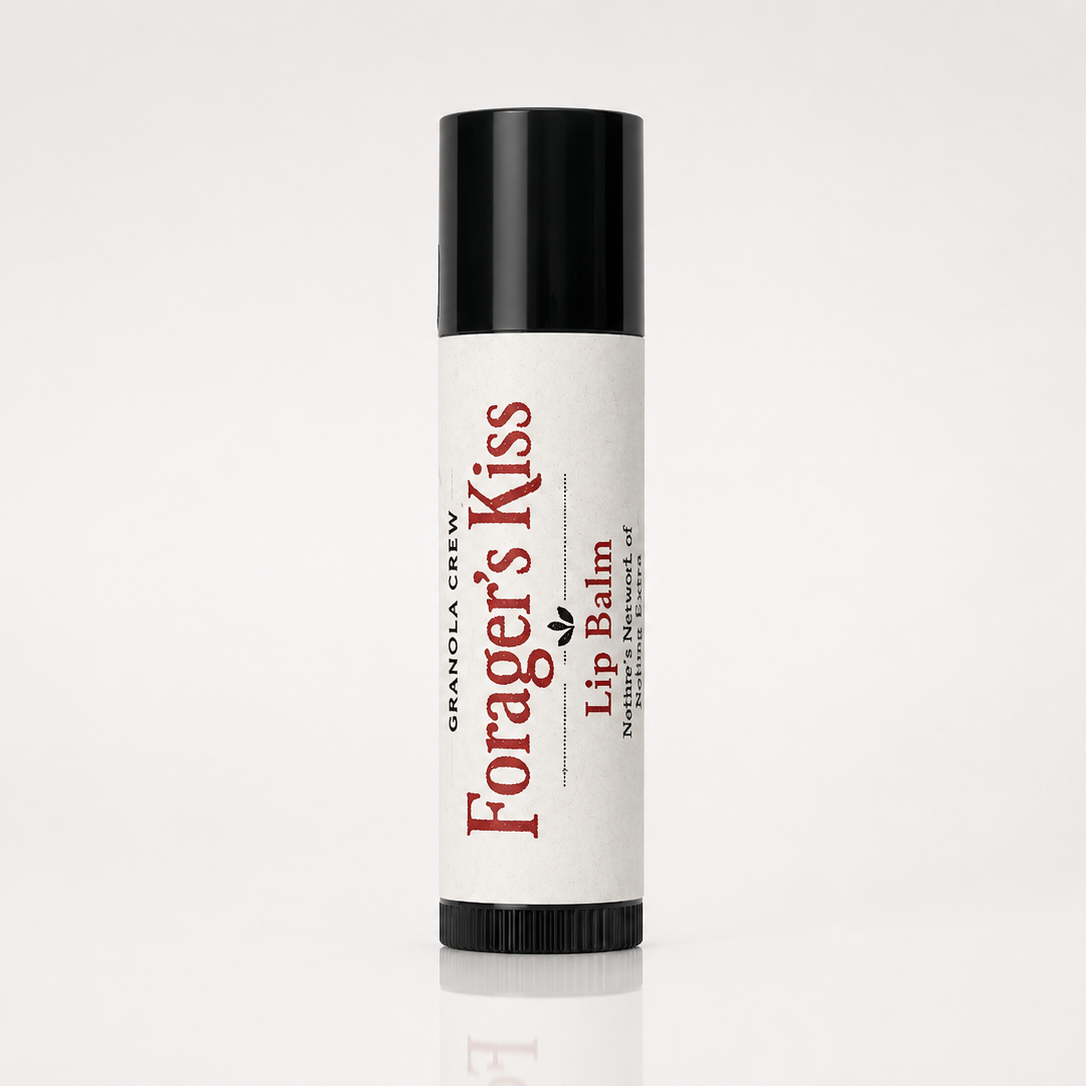 Forager's Kiss natural tallow lip balm — Granola Crew tallow skincare