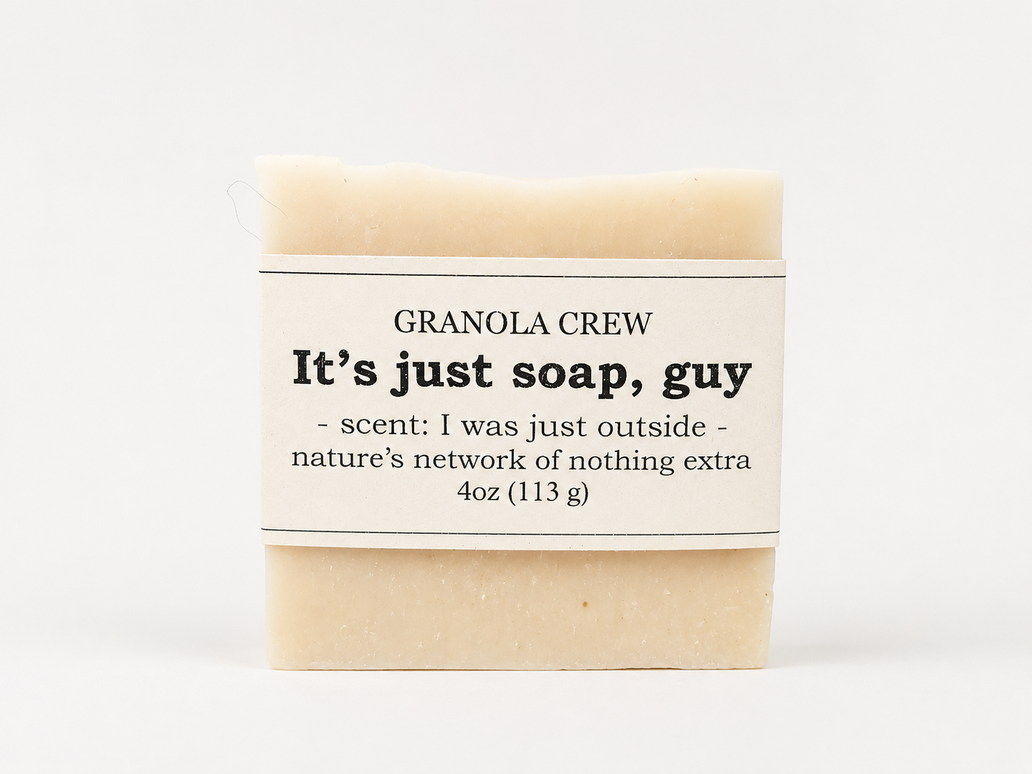 It's Just Soap, Guy cold process tallow bar soap — Granola Crew tallow skincare